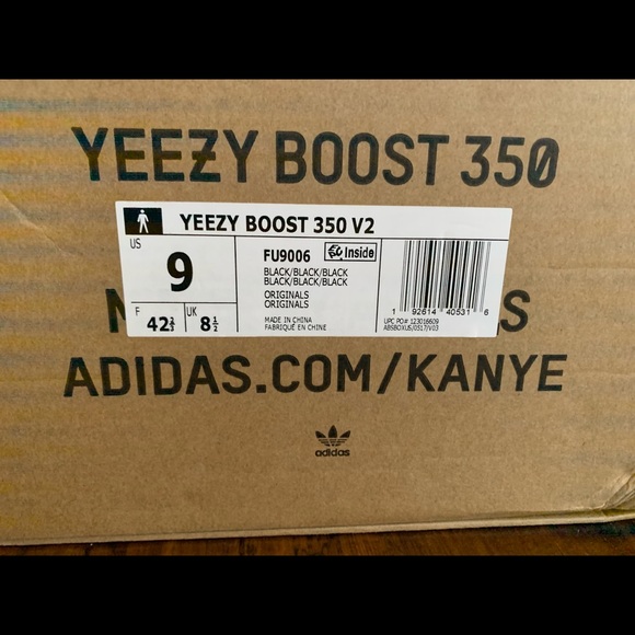 size yeezy 350
